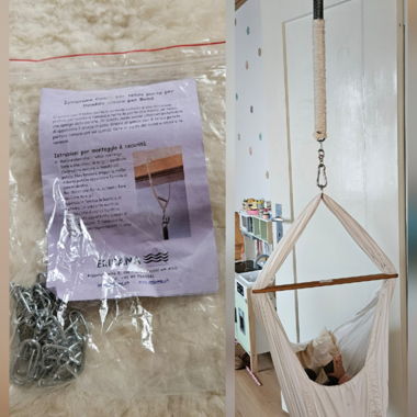Door-frame hanger for baby hammock