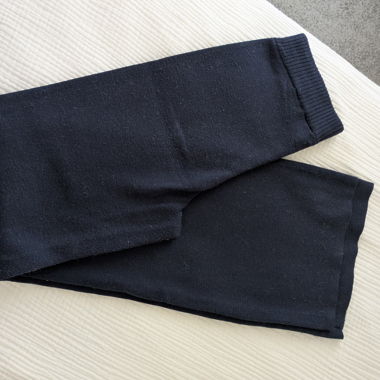 Leggings in maglia blu scuro