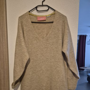 Robe pull beige