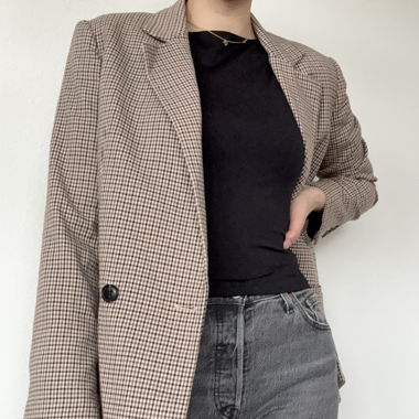 Blazer pied-de-poule