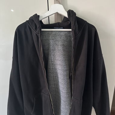 Black zip hoodie