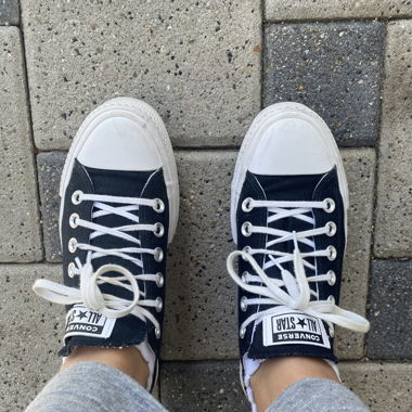 Converse plateforme cœurs 