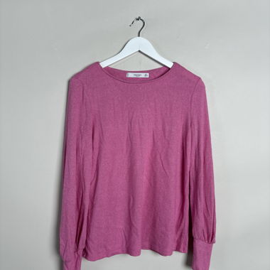 Mango pink long-sleeve top