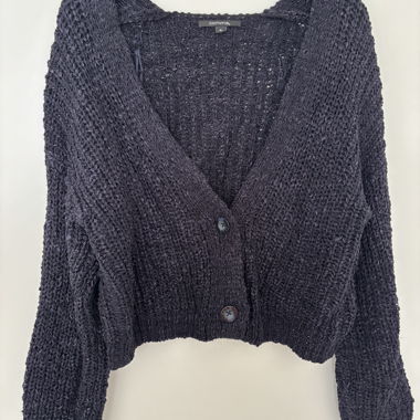 Cardigan in maglia comma