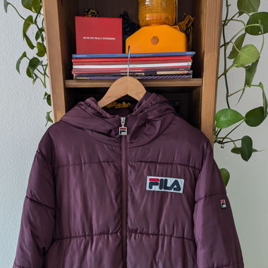 FILA OG Purple light puffer jacket 