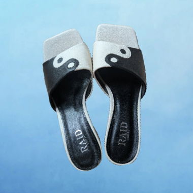 Sandales RAID noires et blanches