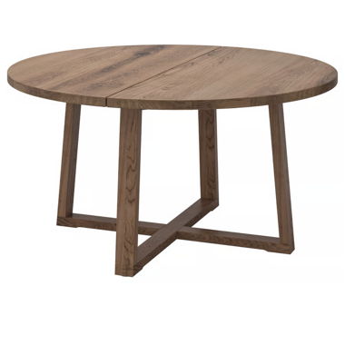 Table de salle à manger ronde en bois