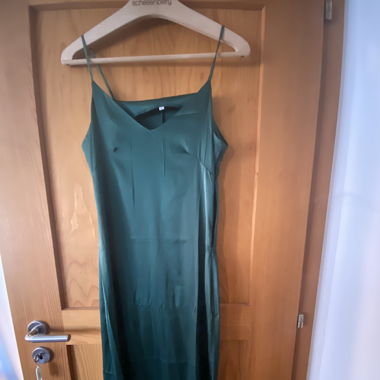 Dress with Satin Look