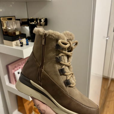 Bottes d'hiver marron fourrées