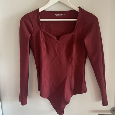 Langarmbody in Burgundy 