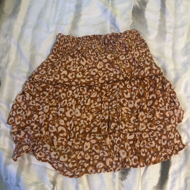 Patterned Mini Skirt