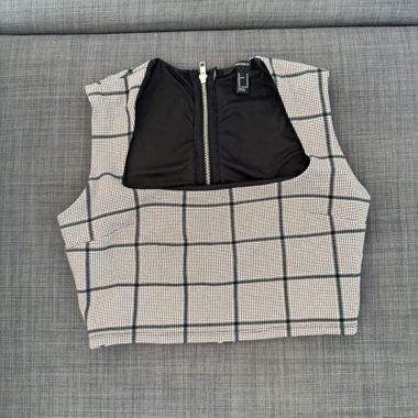 Forever 21 Plaid Crop Top