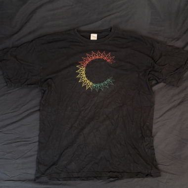 T- Shirt con stampa weed e colori rastafariano Taglia XL