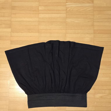 Black mini skirt