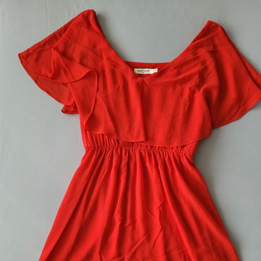 Rote Sommer Kleid