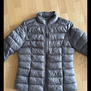 Grey Quilted Jacket Size 42 (runs small)