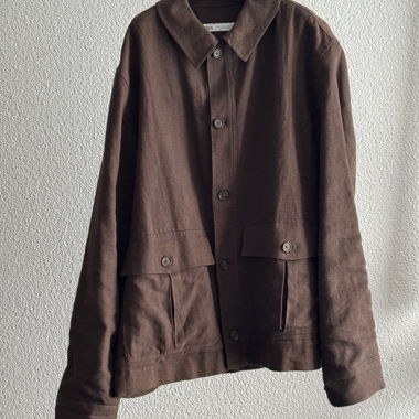 Zara Leichtes Overshirt aus Leinen 