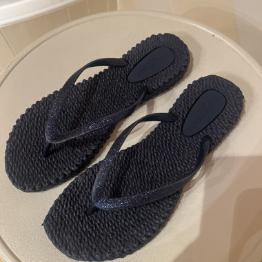 Sandali intrecciati blu navy