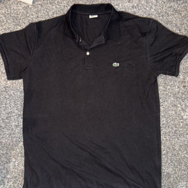 Schwarzes Lacoste Poloshirt
