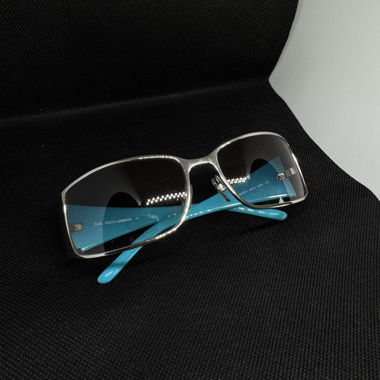 D&G Sonnenbrille türkis/silber, Y2K