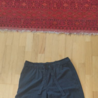 Cozy pinstriped officewear trousers
