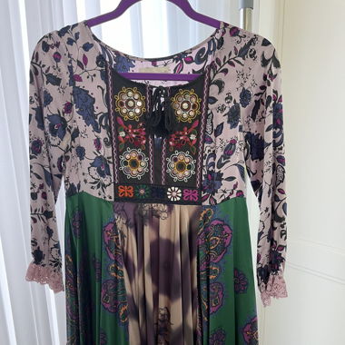 Marken Seiden Kleid 