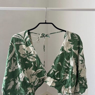 Crop Top verde Etam