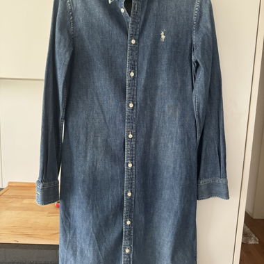 Denim Hemdblusenkleid mit Knopfleiste