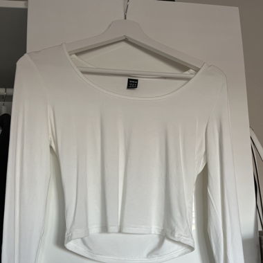 Langarm Shirt Weiss