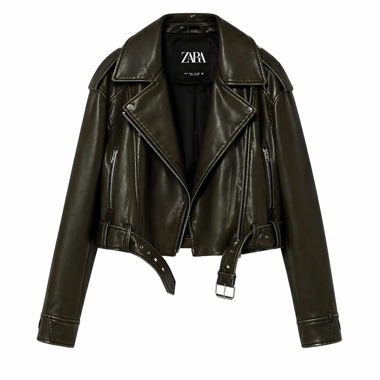 Dark Green Leather Jacket