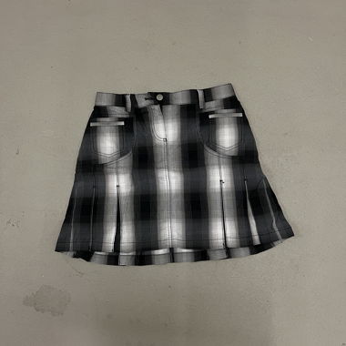 Gonna Plissettata Brax Golf nero-bianco