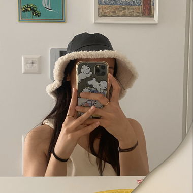 Black Bucket hat, M