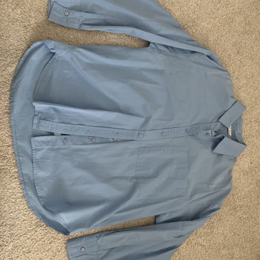stradivarius - blue shirt