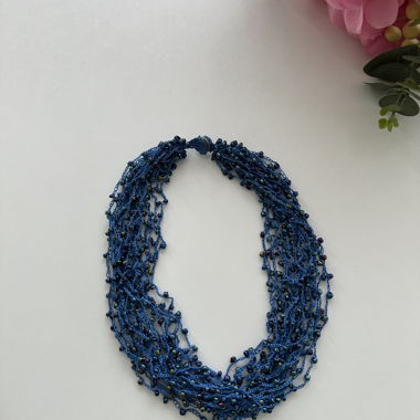 Blue Beaded Necklace