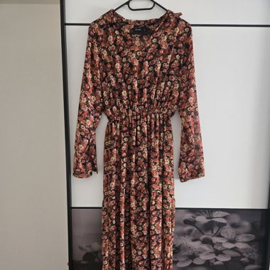 Maxikleid in warmen Farben