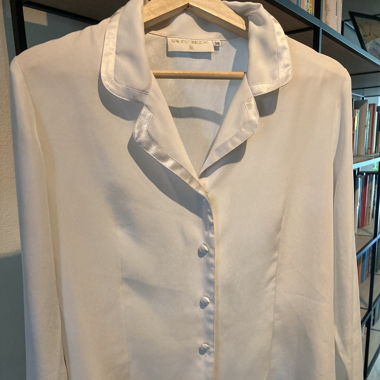 Vintage French white blouse 
