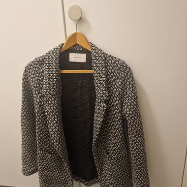Blazer in maglia bicolore