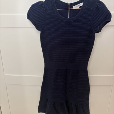 Sandro Strickkleid navy