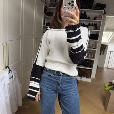 Maglione Dorothee Schumacher Bianco e Nero