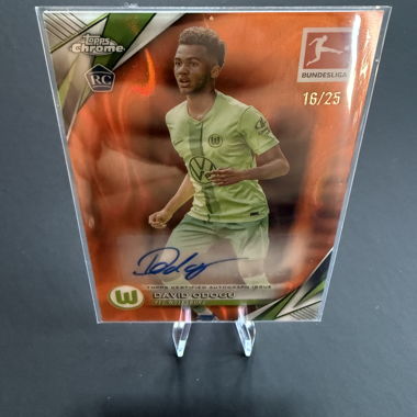 Carta autografata David Odogu auto rc /25