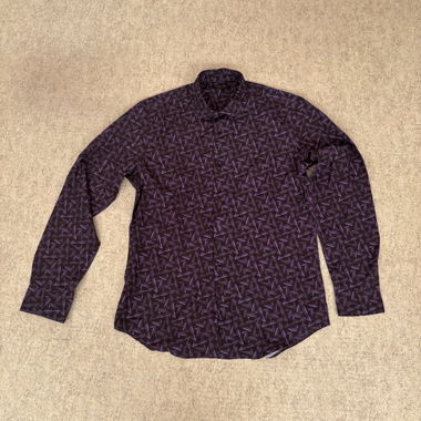 Chemise Homme à Motifs Violets