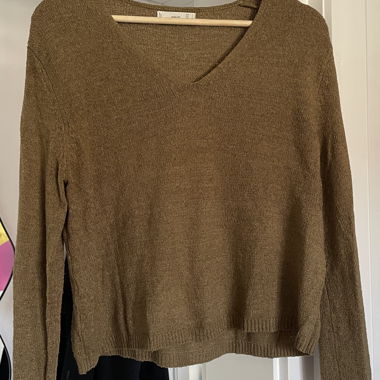 Maglione in maglia MNG kaki