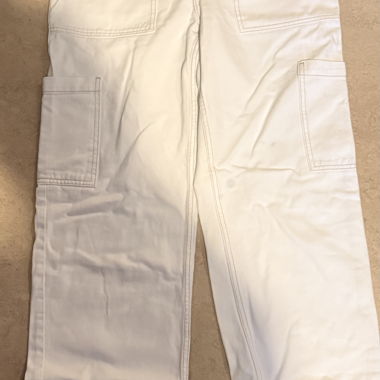 Pantaloni cargo bianchi
