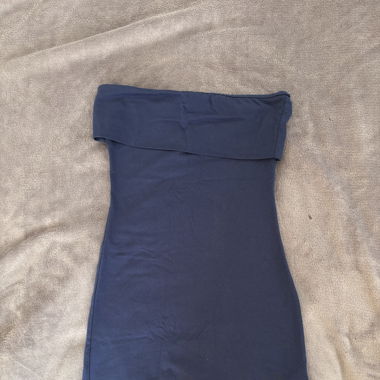 robe court bleu