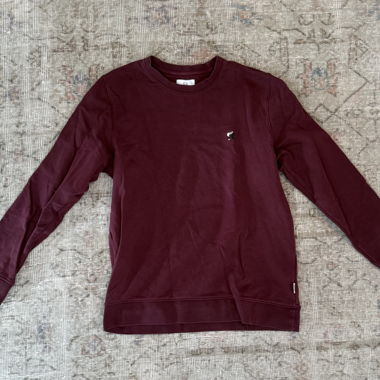A-dam Bordeauxfarbener Sweatshirt