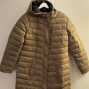 Clarina cappotto trapuntato lungo kaki taglia 44