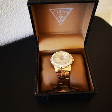 Guess Gold Watch with Stones