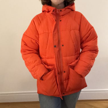Orange Winterjacke