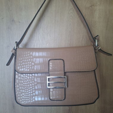Sac à main à effet croco