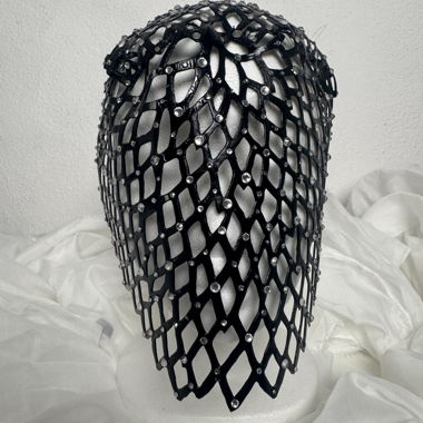 Rhinestone Net Headpiece